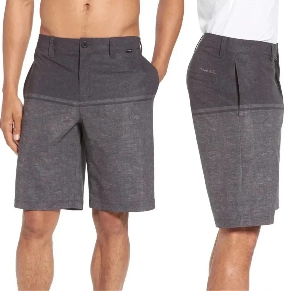 Travis Mathew Two Tone Gray Golf Shorts Size 34